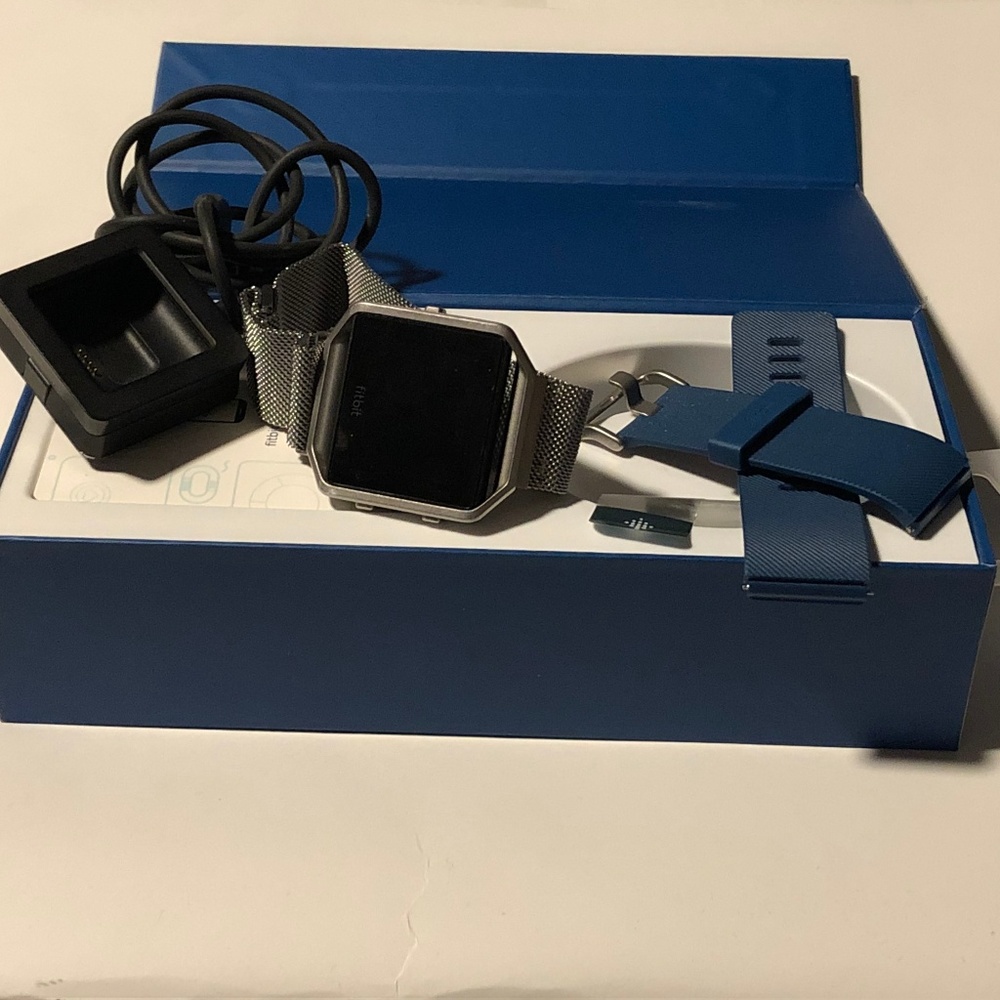Fitbit Blaze with an extra band